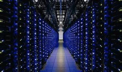 A state-of-the-art mining farm with rows of miners working tirelessly