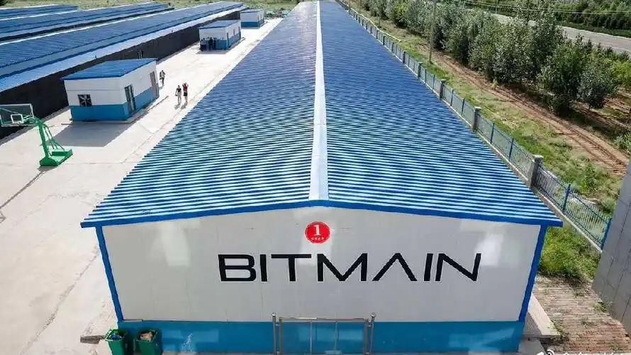 A vibrant mining farm with rigs operational