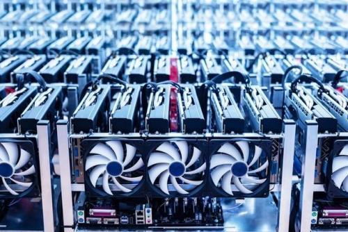 State-of-the-art mining rigs running continuously in a hosted Asian mining center
